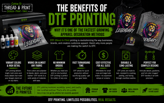The Benefits of DTF Printing: Why It's One of the Fastest-Growing Apparel Decoration Methods