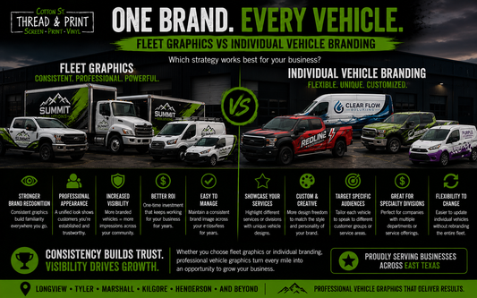 Fleet Graphics vs Individual Vehicle Branding: Which Strategy Works Best?