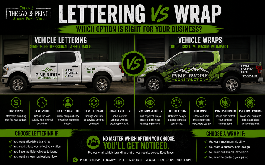 Vehicle Lettering vs Vehicle Wraps: Which Option Is Right For Your Business?